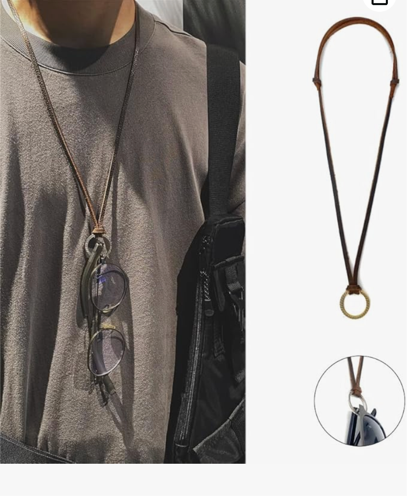 Necklace+ Glasses ring